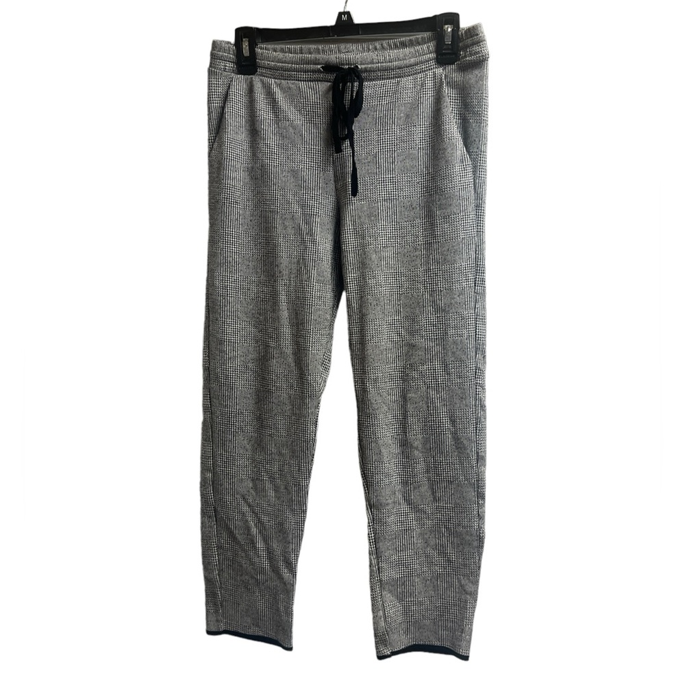 Zara Houndstooth Drawstring Pants - image 1